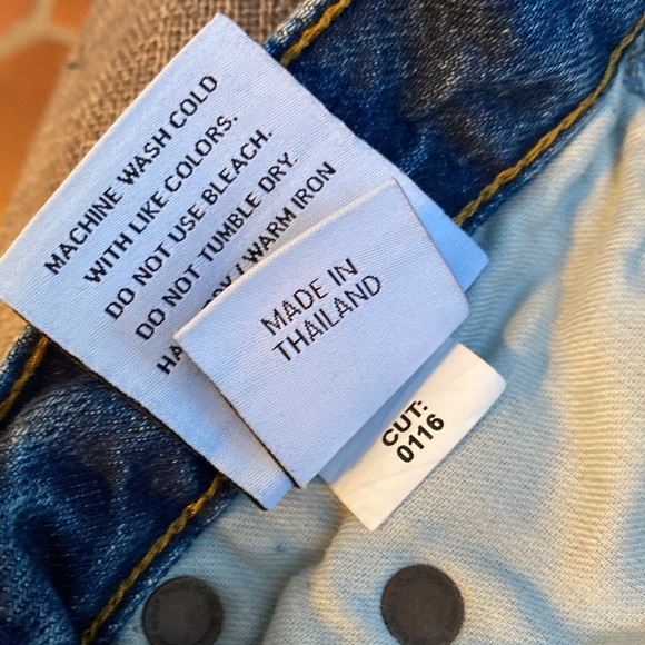 Boyish High Rise Button XXS 24 Straight Ankle Jeans Med Wash - Picture 6 of 14